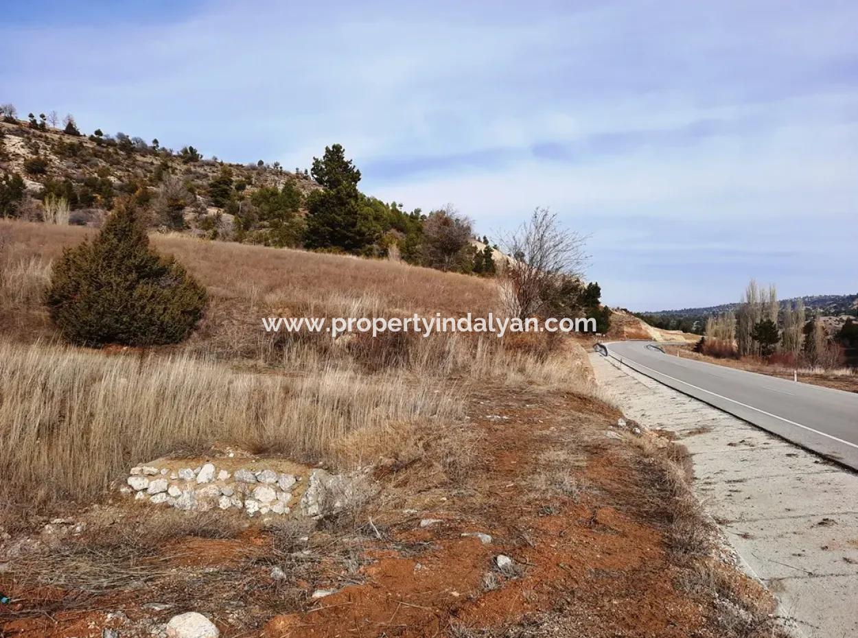 15.250 M2 Schnäppchengrundstück Zum Verkauf In Çameli Kınıkyeri Acıpayam Road