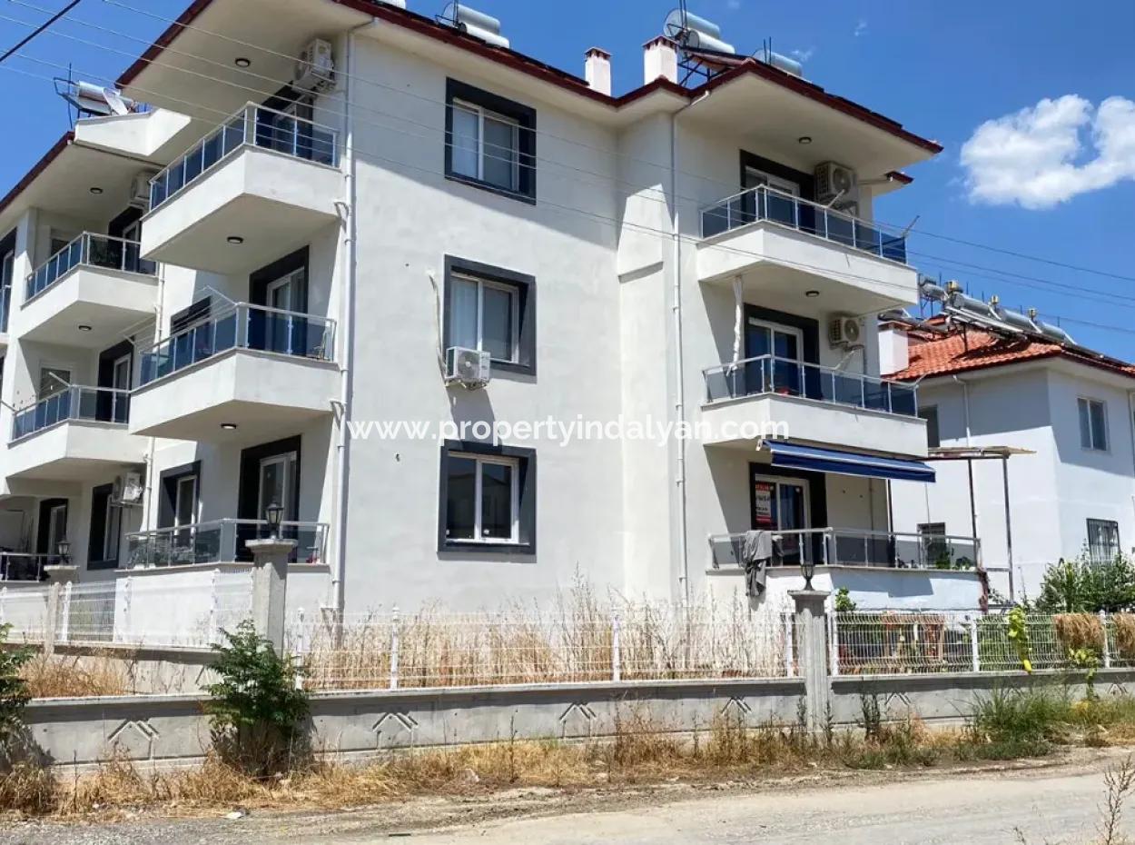 Zu Verkaufen In Ortaca, Mugla 1 1 Erdgeschosswohnung Mit Großem Balkon.