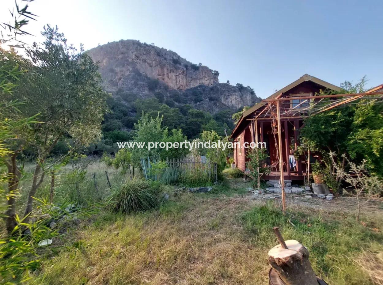 Einstöckiges Haus Zum Verkauf Auf 15 000 M2 Freistehendem Grundstück In Der Nähe Des Dalyan-Kanals In Köyceğiz Çandırda