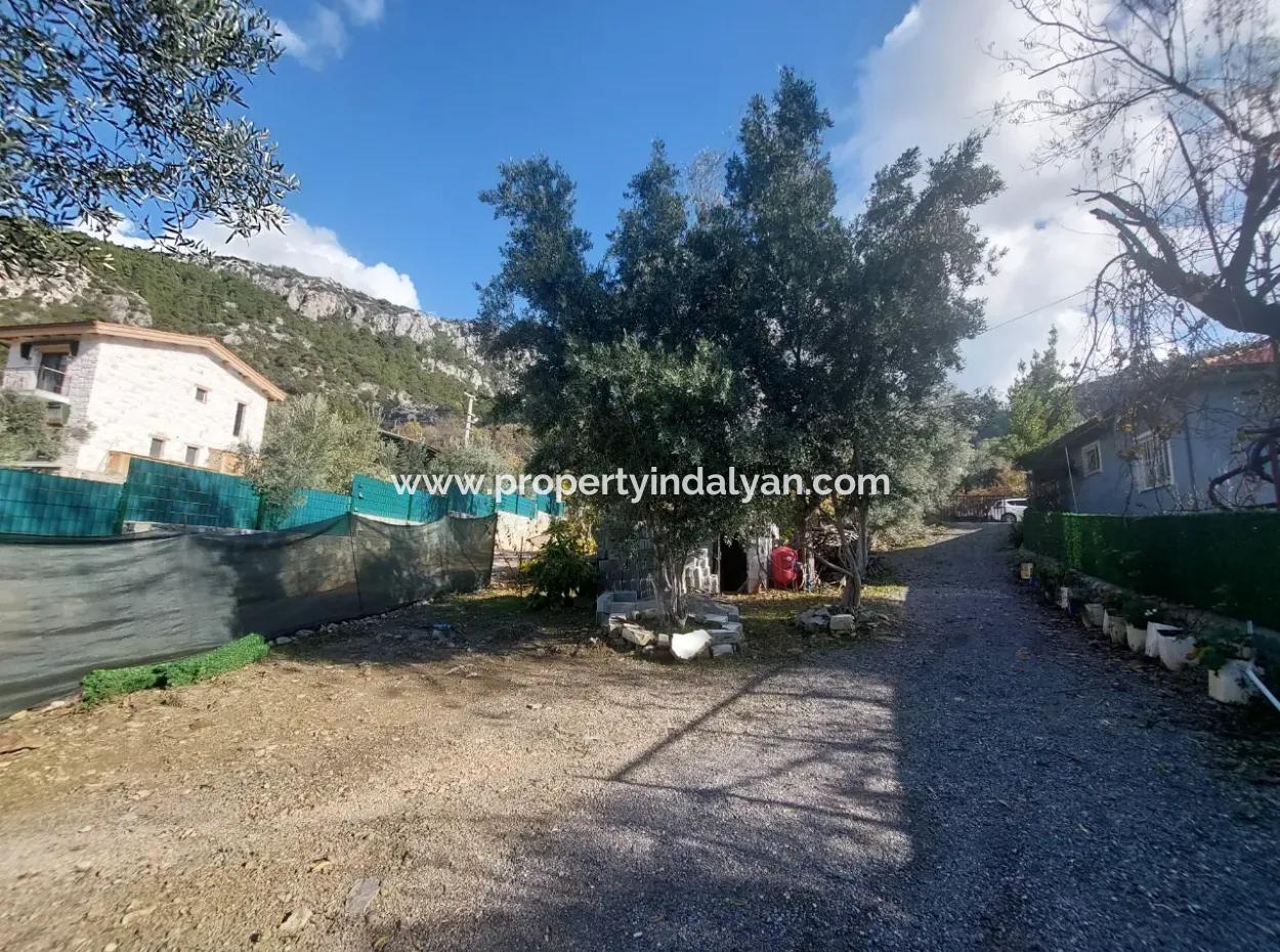 Tiny House Mit Schwimmbad In Der Natur Und Dorfhaus Zum Notverkauf Auf 1 388 M2 Land In Göcek