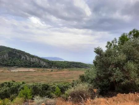 Mugla Ortaca Sar-Germe 880 M2 Voll Meer Und Natur Blick Grundstück Zu Verkaufen