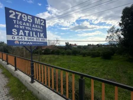 Antalya - Izmir Main Road Zero Tankstelle Geeignet Netto 2800M2 Gewerbegrundstück Zum Verkauf In Köyceğiz