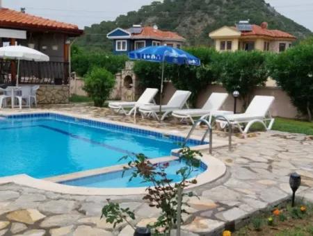 3 1 Villa Mit Pool Auf 580 M2 Freistehendem Grundstück In Dalyan, Muğla