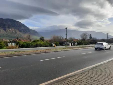 Muğla Köyceğizde Antalya - Izmir Hauptstraße Null Tankstelle Geeignetes Gewerbegebiet Land Zum Verkauf