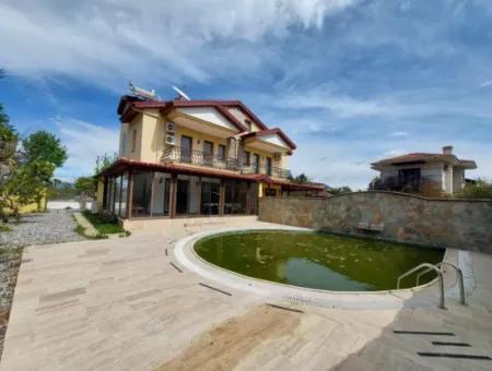 200 M2 5 1 Luxusvilla Möbliert Miete In Ortaca Dalyan, Muğla.