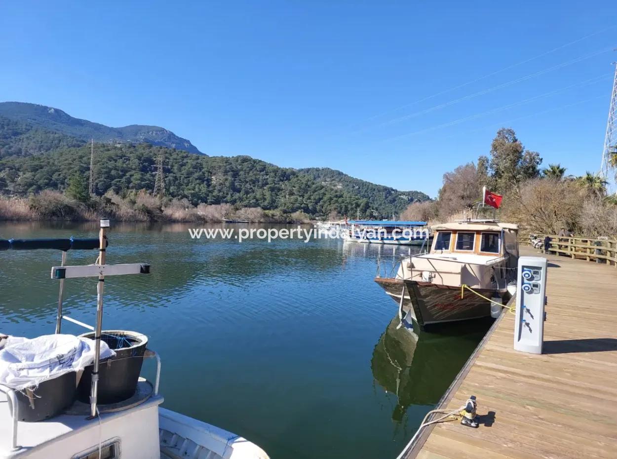 Muğla Dalyanda Canal Front Detached 5 000 M2 Land For Sale