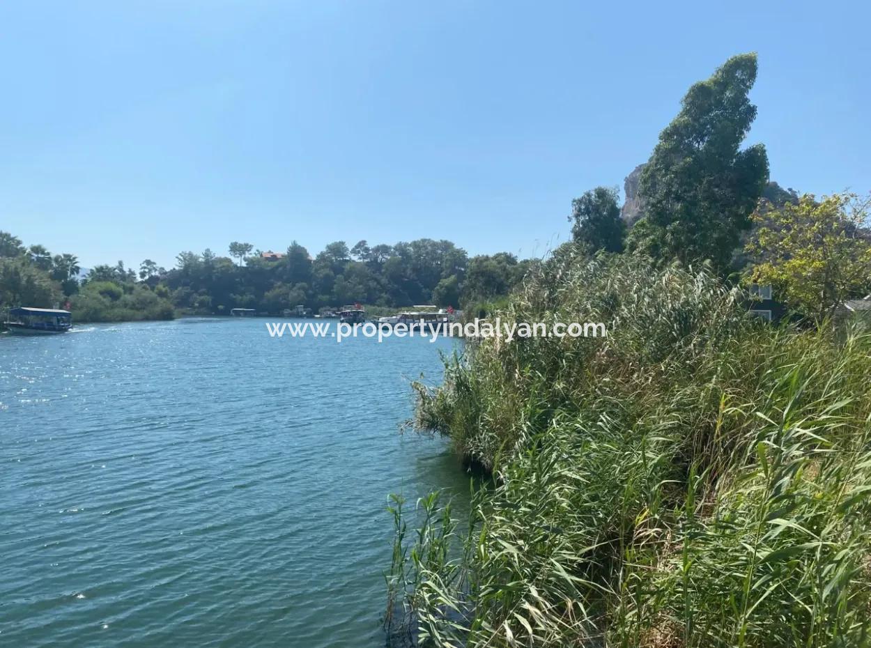 Köyceğiz Çandır Dalyan Canal Front 1000 M2 Land For Sale