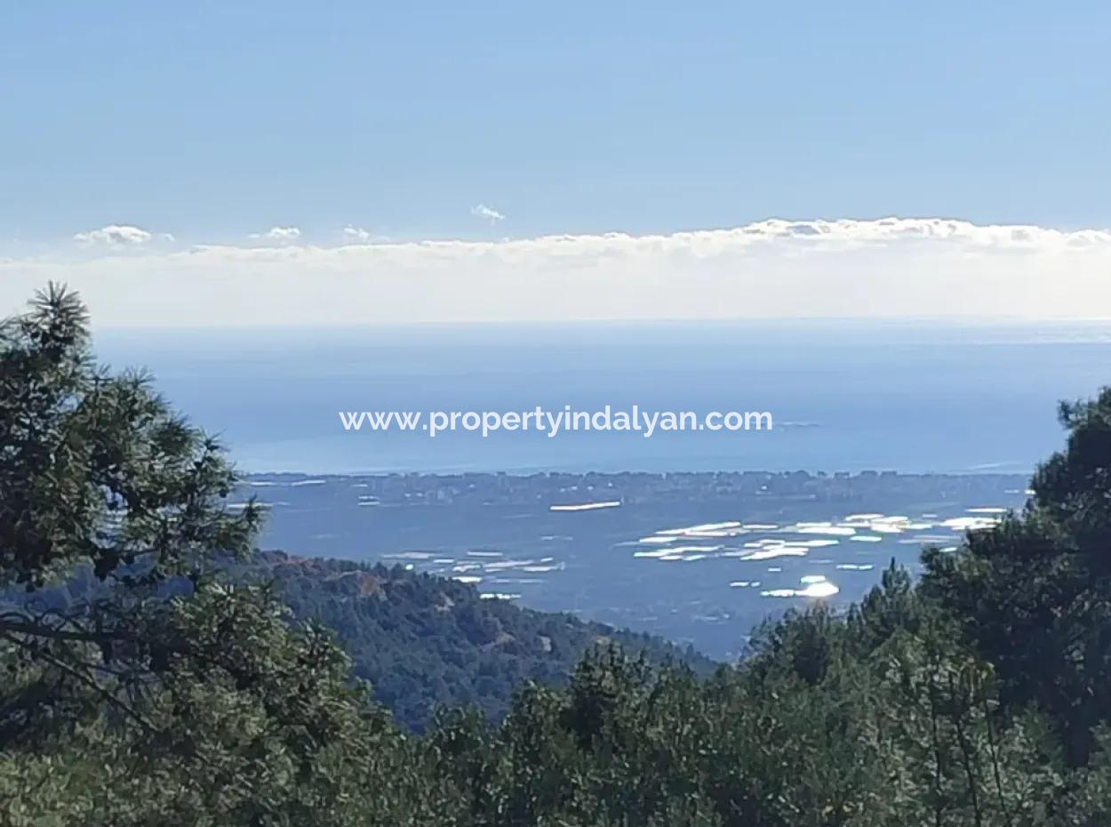 120 M2, 3 1 Single Storey House For Sale On 8500 M2 Land With Sea And Nature View In Antalya Finike Alacadağ