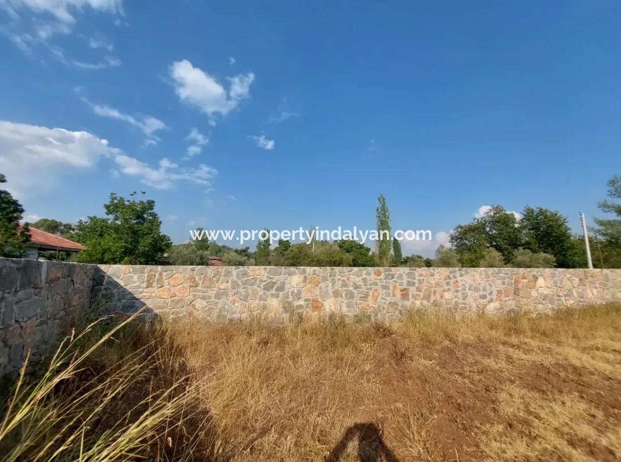 Detached 1 000 M2 Construction License Ready Land For Sale In Köyceğiz Beyobasi