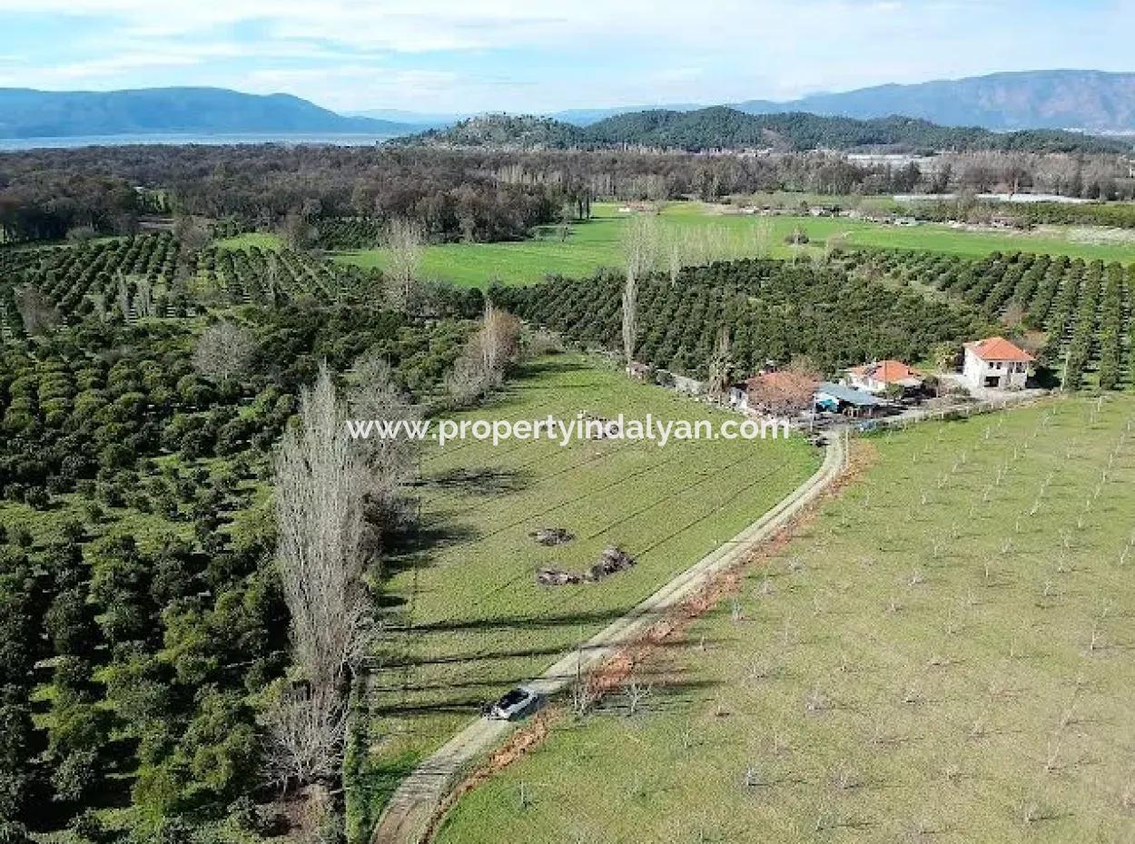 For Sale In Köyceğiz Poplar, 80 M2 Construction License Ready 1.200 M2 Zoned Land