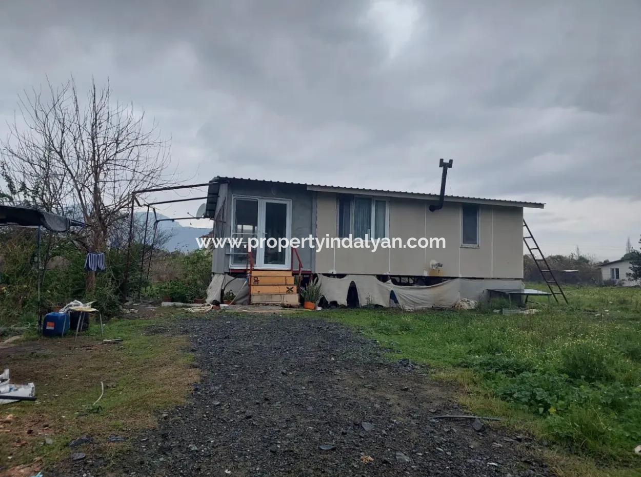 Muğla Ortaca Dalyan 1.500 M2 Land 50 M2 1 1 Steel House For Sale.