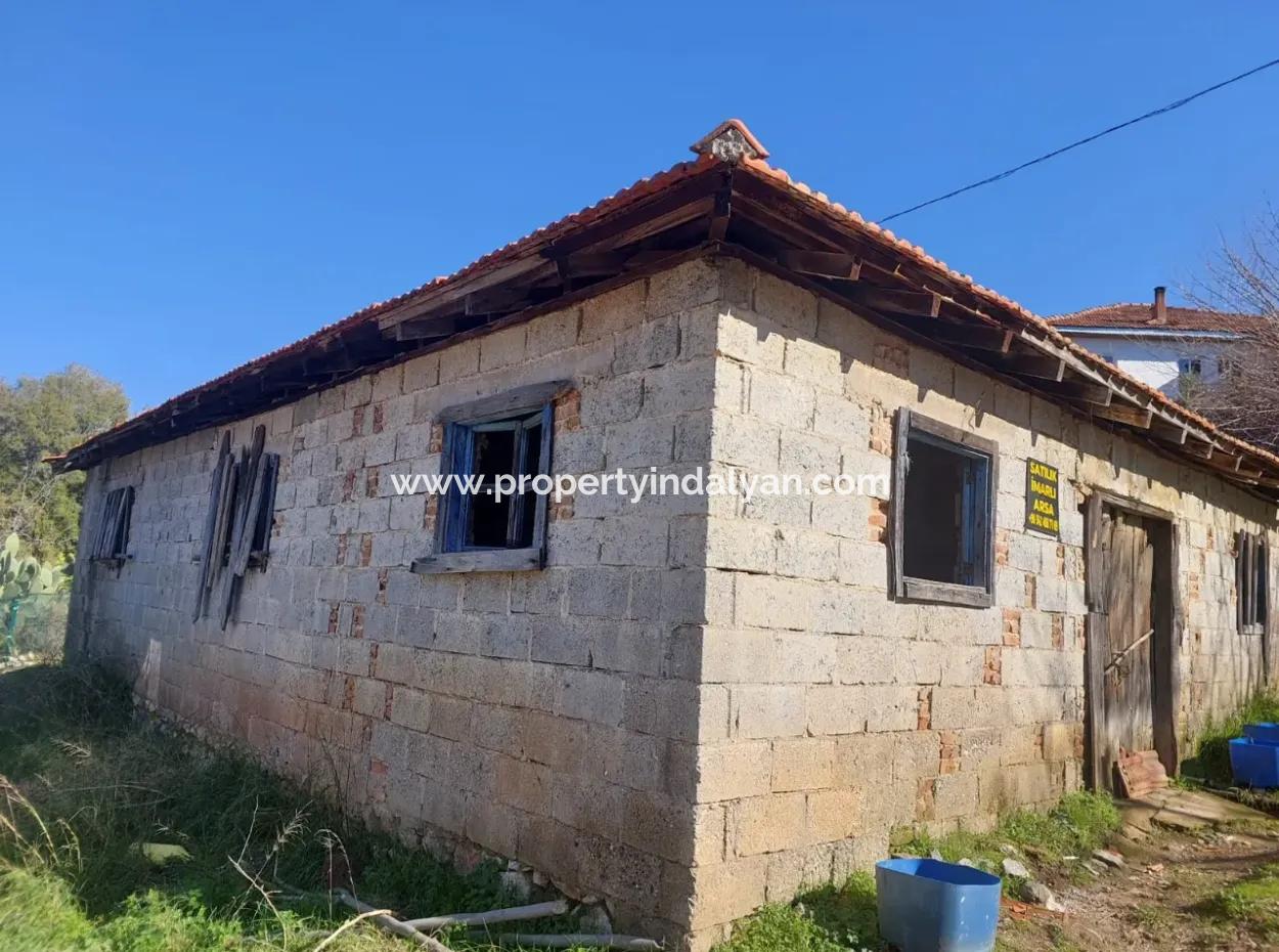 Village House For Sale On 650 M2 Plot In Ortaca Gökbelde