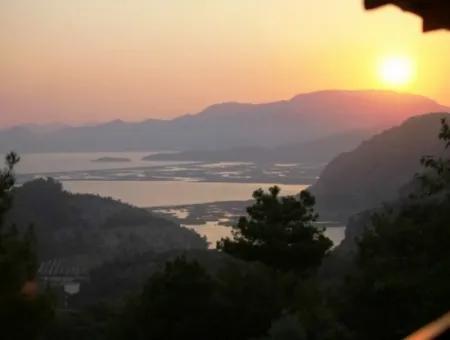 Mugla Dalyan Gökbel Holiday Pleasure In Villa With Swimming Pool Overlooking The Sea