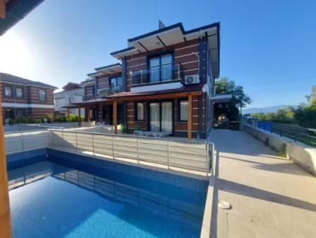 Furnished Duplex With Swimming Pool In Muğla Dalyanda Complex