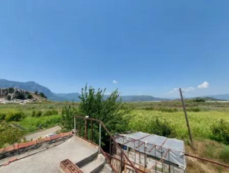 5 850 M2 Detached Land With Title Deed Lake View And Village House For Sale In Ortaca Eskiköy