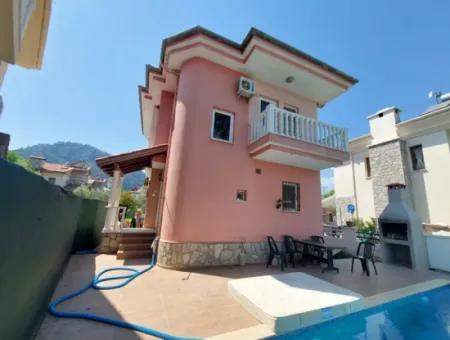 Muğla Ortaca Dalyanda Detached Private Swimming Pool 3 1 Furnished Duplex Annual Rental