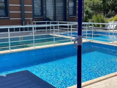 3+1 Furnished Duplex With Detached Pool In The Site From The Owner