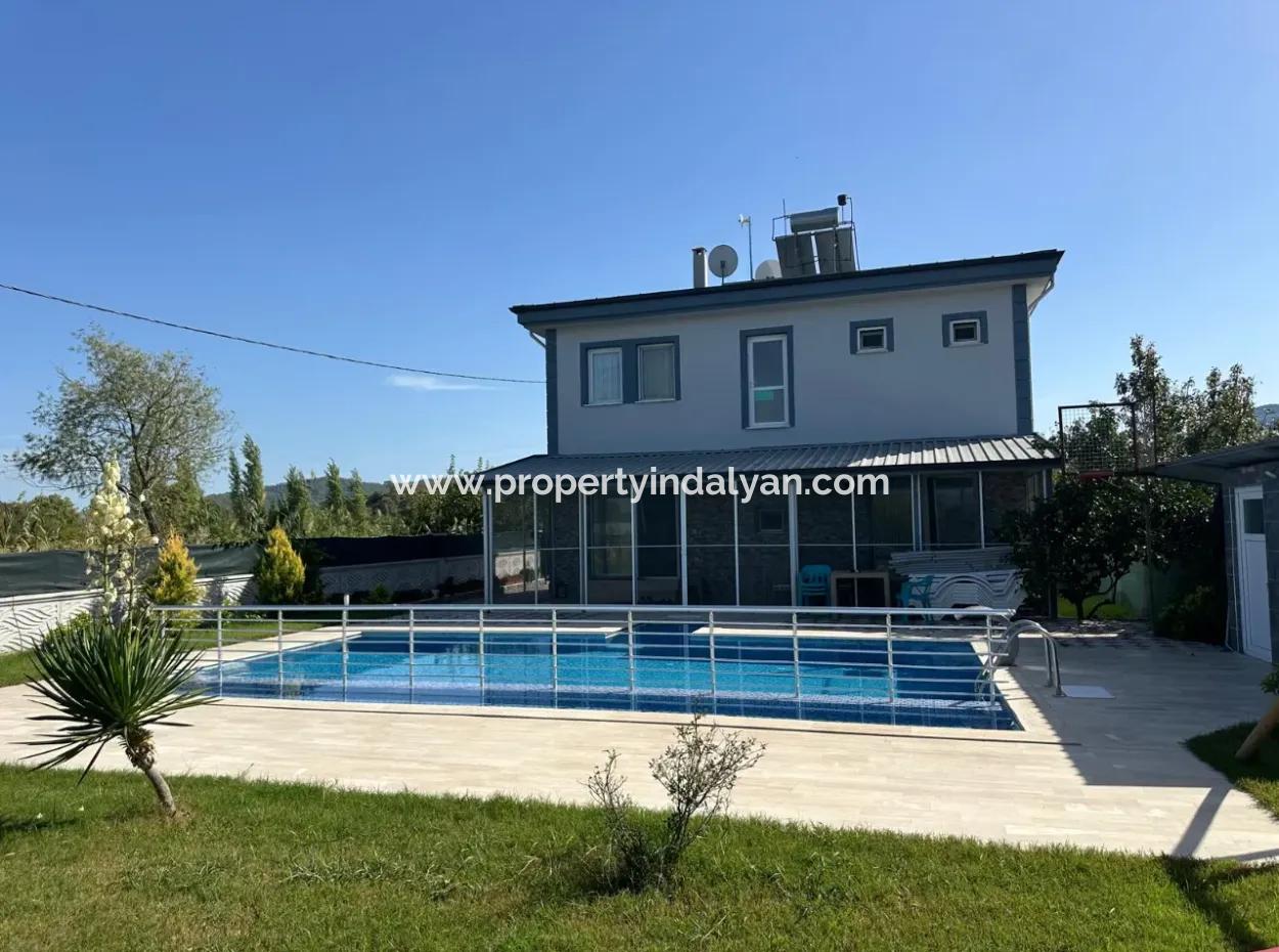 Muğla Dalyan Eskiköyde  4+1 Eşyalı Villa Yıllık Kiralık