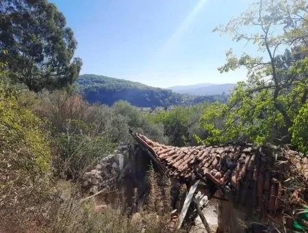 Ula Gökovada Satılık Deniz Ve Doğa Manzaralı Müstakil Köy Evi