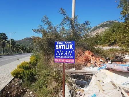 Göcekte Satılık Yola Sıfır Ticari Arsa