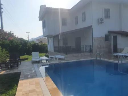 Dalyan Satılık Müstakil Havuzlu-Isı Pompalı Villa